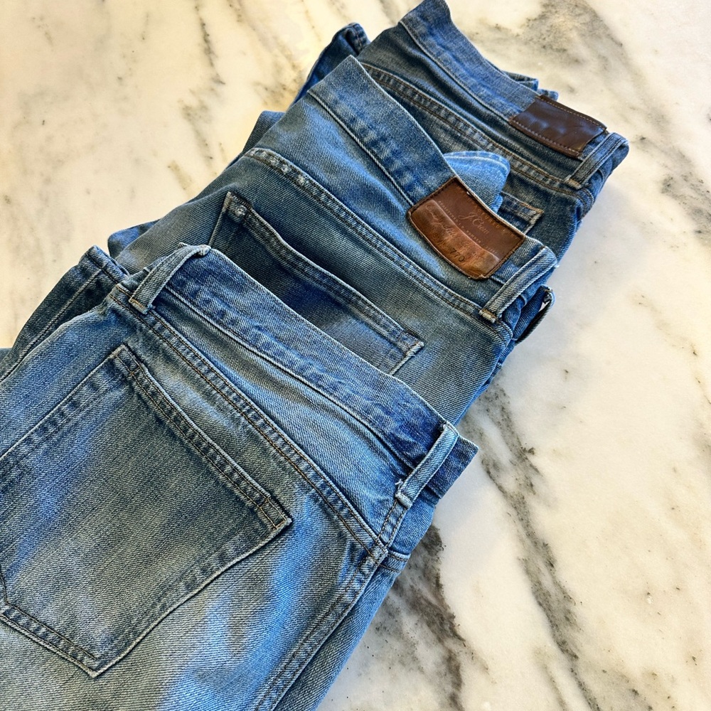 J Crew Classic Blue Denim Jeans set of 3 - 34x30
